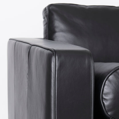 Canapé Arne en cuir noir