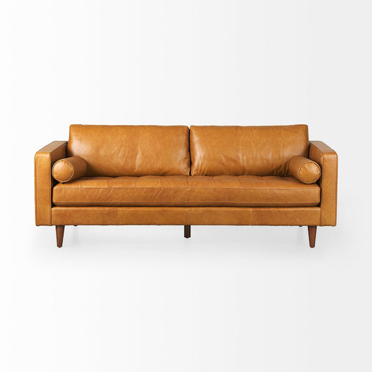 Canapé Arne en cuir beige