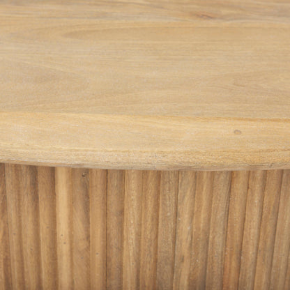 Table basse ovale en roseau Reece