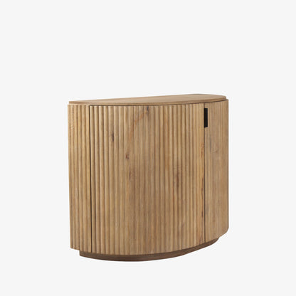 Armoire demi-lune Talia en cannes naturelles