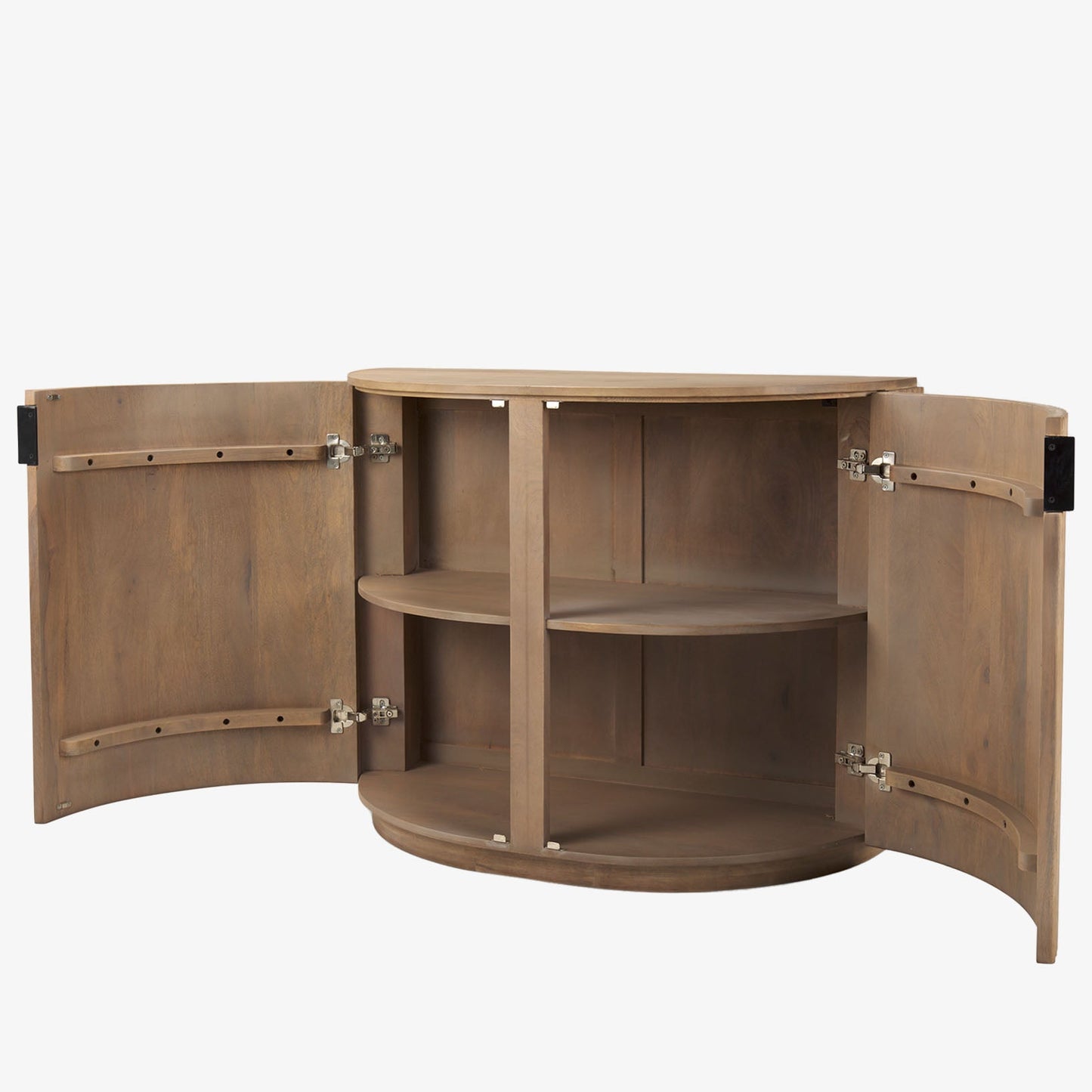 Armoire demi-lune Talia en cannes naturelles