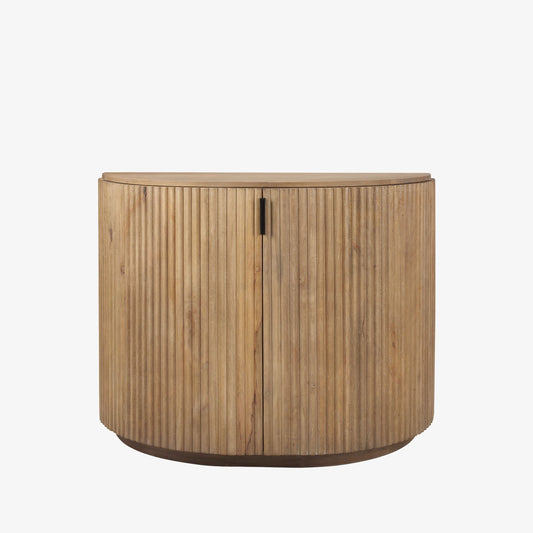 Armoire demi-lune Talia en cannes naturelles