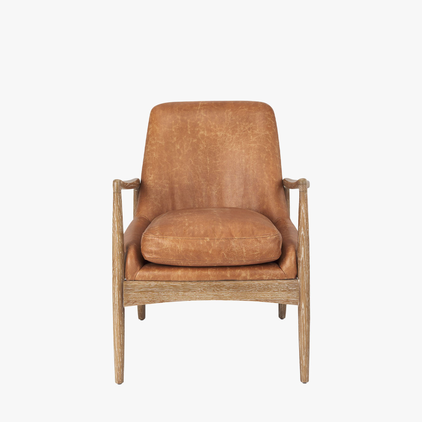 Fauteuil d'appoint Winston en cognac