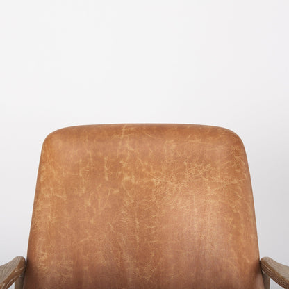 Fauteuil d'appoint Winston en cognac