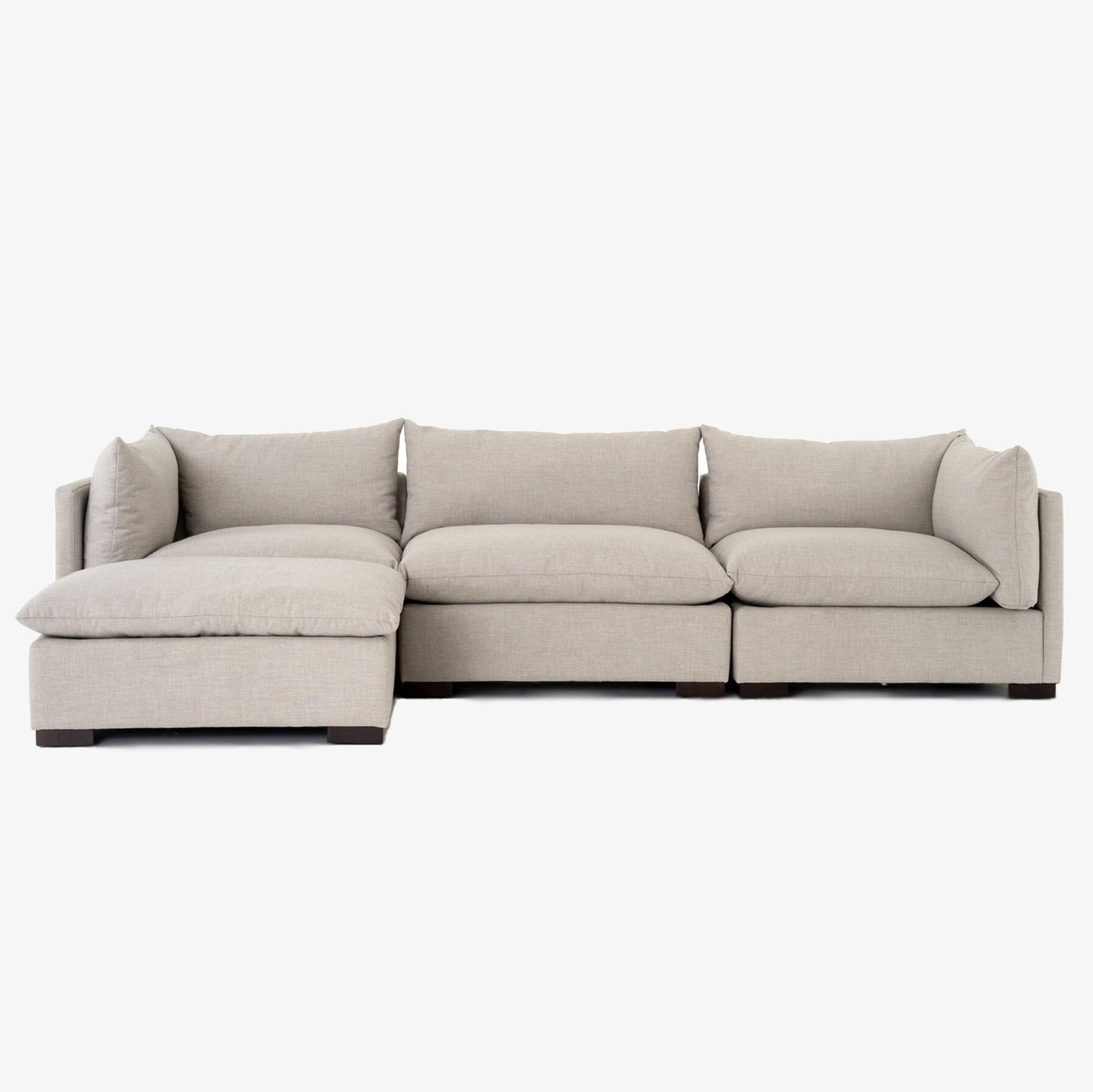 Canapé 3 pièces Westwood Four Hands avec pouf en Bennett Moon