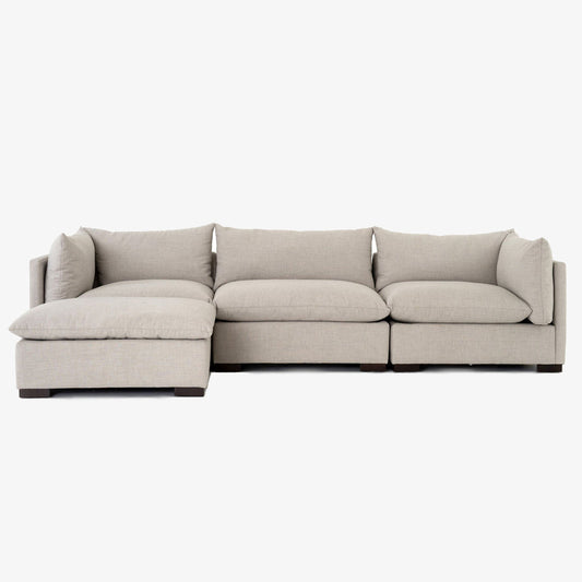 Canapé 3 pièces Westwood Four Hands avec pouf en Bennett Moon