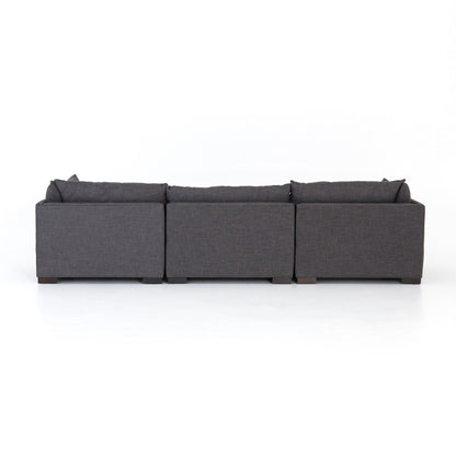 Canapé modulable Westwood 3 pièces Four Hands en charbon Bennett