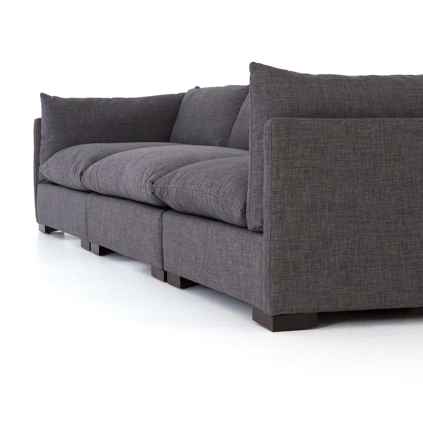 Canapé modulable Westwood 3 pièces Four Hands en charbon Bennett
